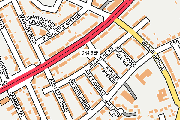 DN4 9EF map - OS OpenMap – Local (Ordnance Survey)