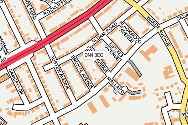 DN4 9EG map - OS OpenMap – Local (Ordnance Survey)
