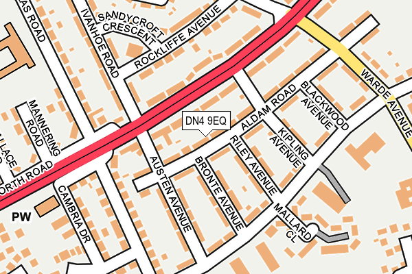 DN4 9EQ map - OS OpenMap – Local (Ordnance Survey)