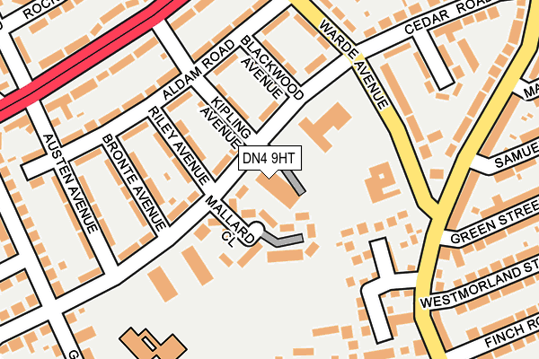 DN4 9HT map - OS OpenMap – Local (Ordnance Survey)