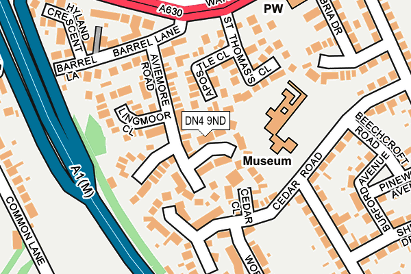 DN4 9ND map - OS OpenMap – Local (Ordnance Survey)