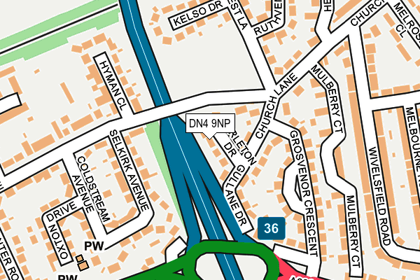DN4 9NP map - OS OpenMap – Local (Ordnance Survey)