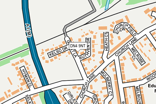 DN4 9NT map - OS OpenMap – Local (Ordnance Survey)