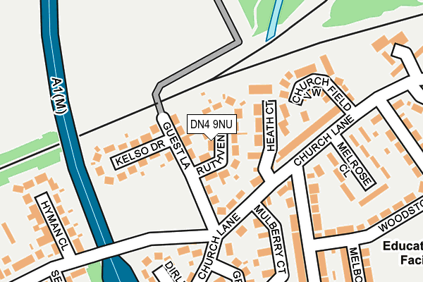DN4 9NU map - OS OpenMap – Local (Ordnance Survey)