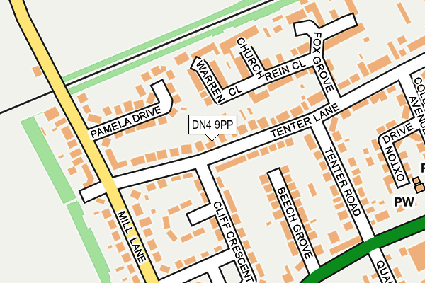 DN4 9PP map - OS OpenMap – Local (Ordnance Survey)