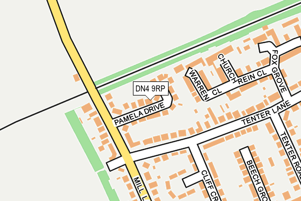 DN4 9RP map - OS OpenMap – Local (Ordnance Survey)