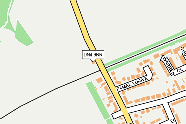 DN4 9RR map - OS OpenMap – Local (Ordnance Survey)