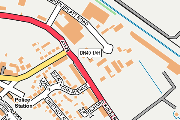 DN40 1AH map - OS OpenMap – Local (Ordnance Survey)