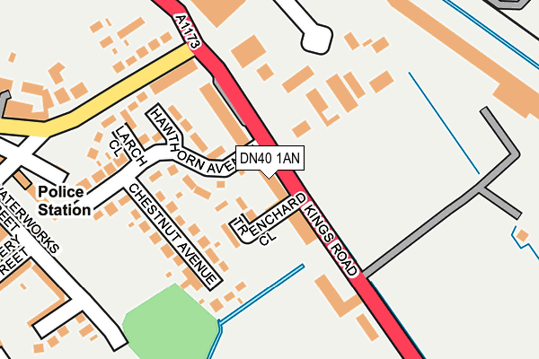 DN40 1AN map - OS OpenMap – Local (Ordnance Survey)