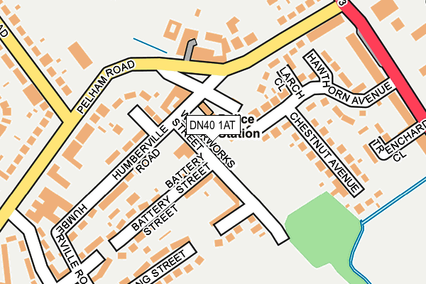 DN40 1AT map - OS OpenMap – Local (Ordnance Survey)
