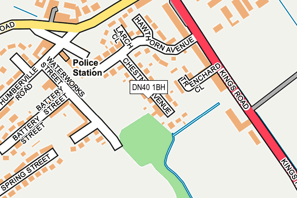 DN40 1BH map - OS OpenMap – Local (Ordnance Survey)