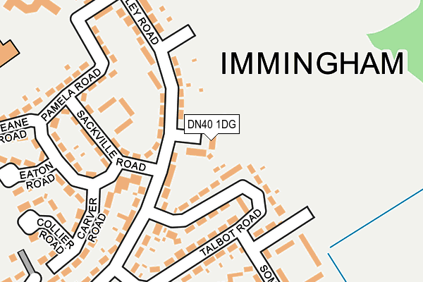 DN40 1DG map - OS OpenMap – Local (Ordnance Survey)