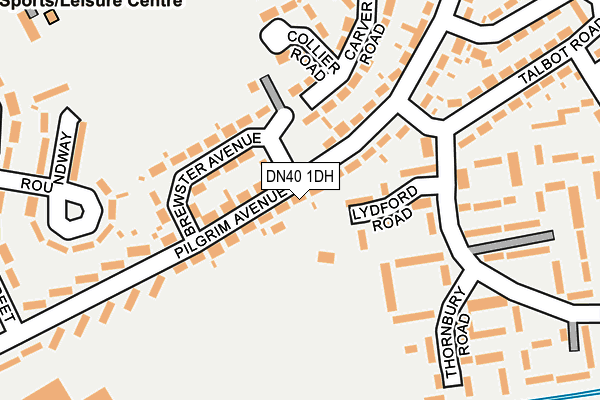DN40 1DH map - OS OpenMap – Local (Ordnance Survey)