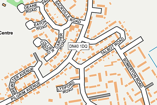 DN40 1DQ map - OS OpenMap – Local (Ordnance Survey)