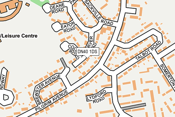 DN40 1DS map - OS OpenMap – Local (Ordnance Survey)