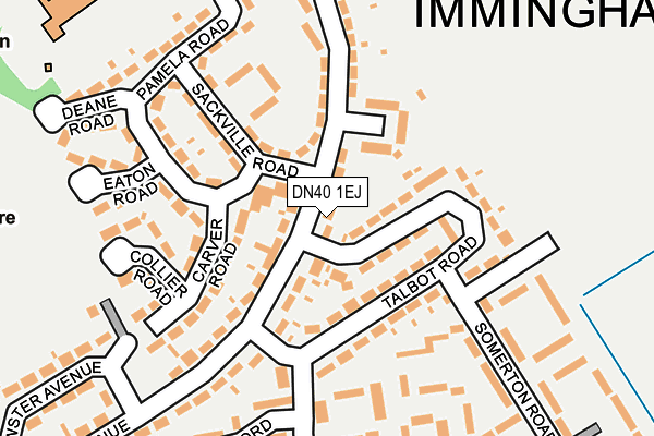 DN40 1EJ map - OS OpenMap – Local (Ordnance Survey)
