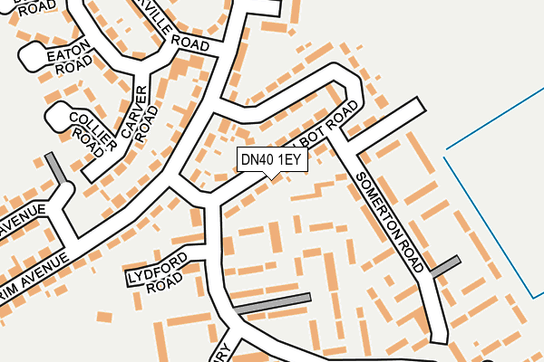 DN40 1EY map - OS OpenMap – Local (Ordnance Survey)