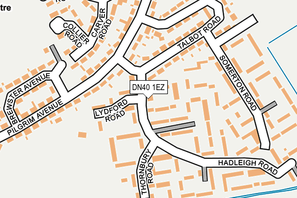 DN40 1EZ map - OS OpenMap – Local (Ordnance Survey)