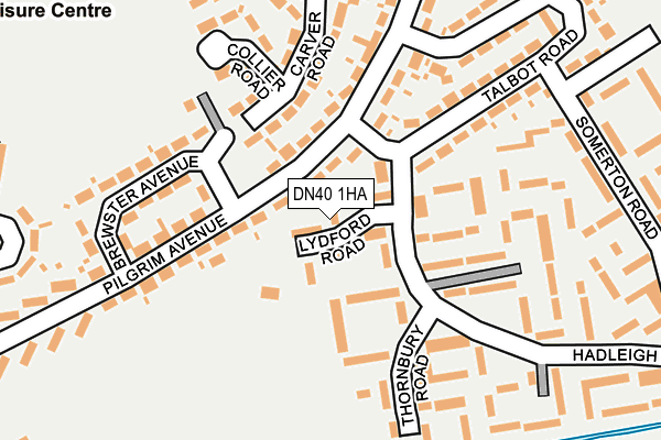 DN40 1HA map - OS OpenMap – Local (Ordnance Survey)