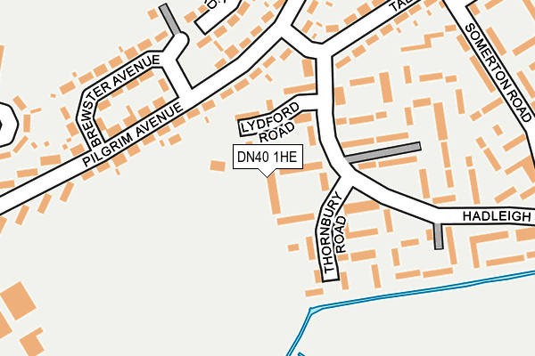 DN40 1HE map - OS OpenMap – Local (Ordnance Survey)