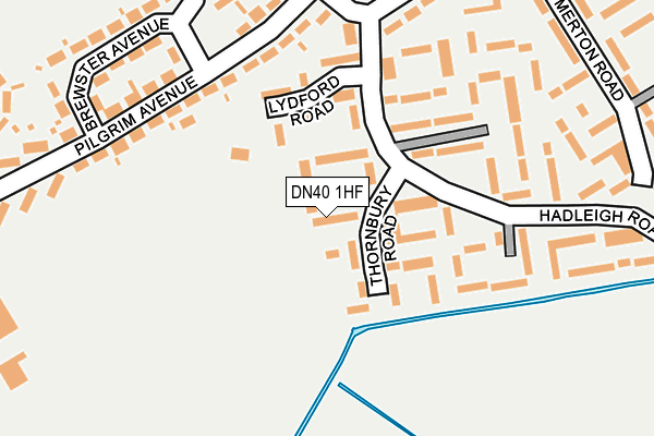 DN40 1HF map - OS OpenMap – Local (Ordnance Survey)