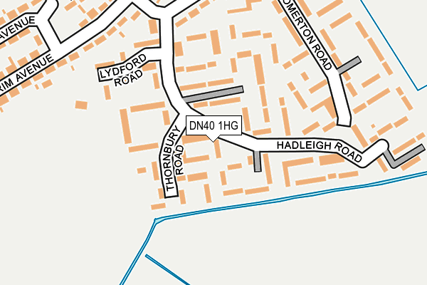 DN40 1HG map - OS OpenMap – Local (Ordnance Survey)