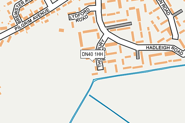 DN40 1HH map - OS OpenMap – Local (Ordnance Survey)