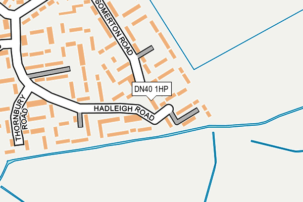 DN40 1HP map - OS OpenMap – Local (Ordnance Survey)