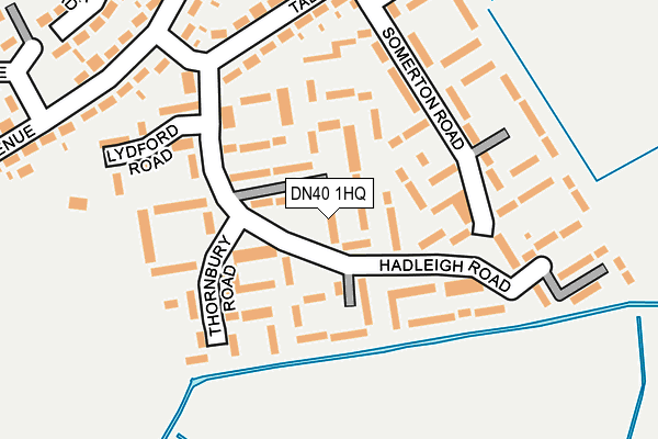 DN40 1HQ map - OS OpenMap – Local (Ordnance Survey)