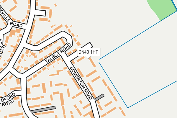 DN40 1HT map - OS OpenMap – Local (Ordnance Survey)
