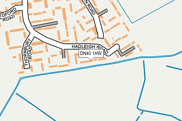 DN40 1HW map - OS OpenMap – Local (Ordnance Survey)