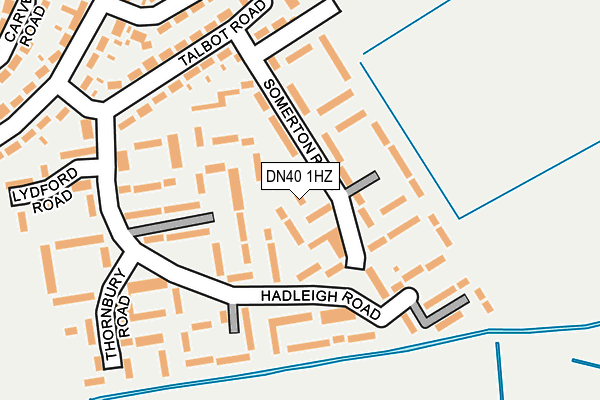 DN40 1HZ map - OS OpenMap – Local (Ordnance Survey)