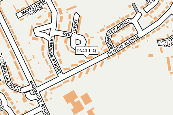 DN40 1LQ map - OS OpenMap – Local (Ordnance Survey)