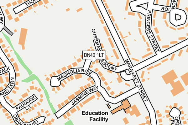 DN40 1LT map - OS OpenMap – Local (Ordnance Survey)