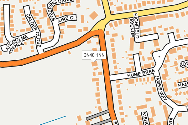 DN40 1NN map - OS OpenMap – Local (Ordnance Survey)