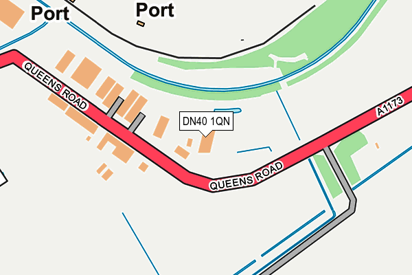 DN40 1QN map - OS OpenMap – Local (Ordnance Survey)