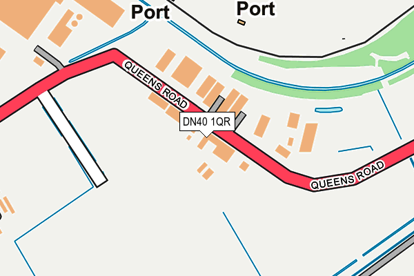 DN40 1QR map - OS OpenMap – Local (Ordnance Survey)