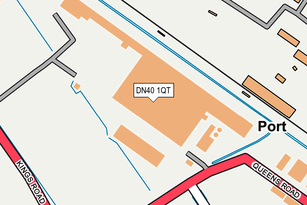 DN40 1QT map - OS OpenMap – Local (Ordnance Survey)