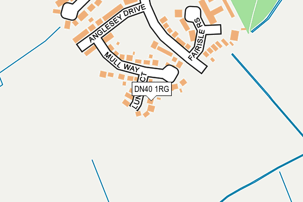 DN40 1RG map - OS OpenMap – Local (Ordnance Survey)