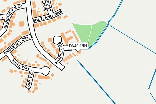 DN40 1RH map - OS OpenMap – Local (Ordnance Survey)