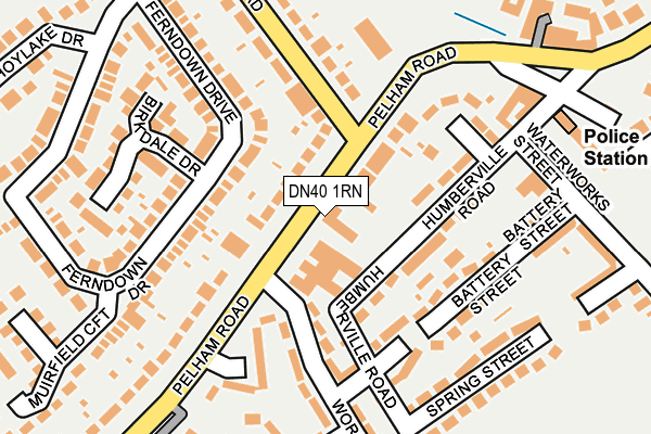 DN40 1RN map - OS OpenMap – Local (Ordnance Survey)