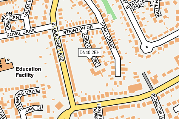 DN40 2EH map - OS OpenMap – Local (Ordnance Survey)