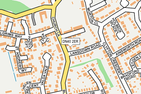 DN40 2ER map - OS OpenMap – Local (Ordnance Survey)