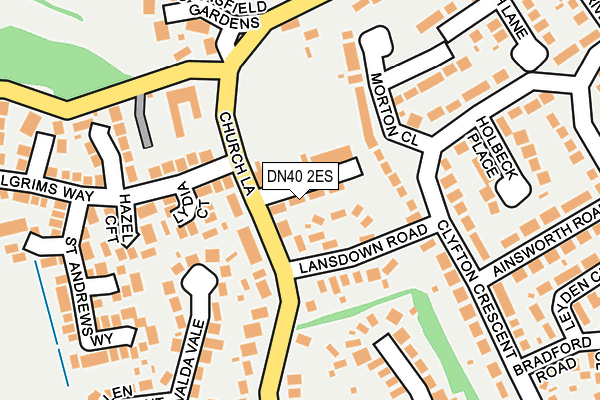 DN40 2ES map - OS OpenMap – Local (Ordnance Survey)