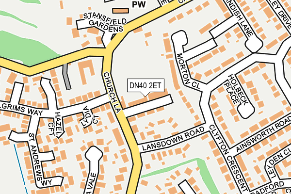 DN40 2ET map - OS OpenMap – Local (Ordnance Survey)