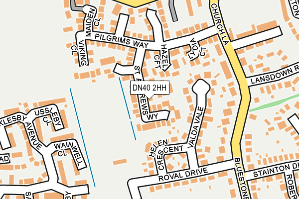DN40 2HH map - OS OpenMap – Local (Ordnance Survey)