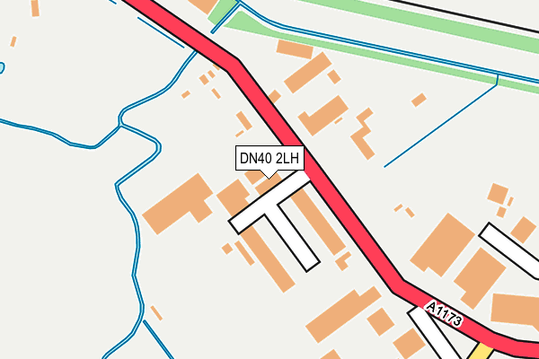 DN40 2LH map - OS OpenMap – Local (Ordnance Survey)