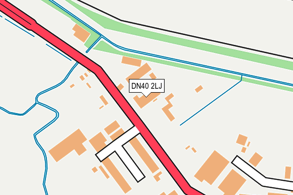 DN40 2LJ map - OS OpenMap – Local (Ordnance Survey)