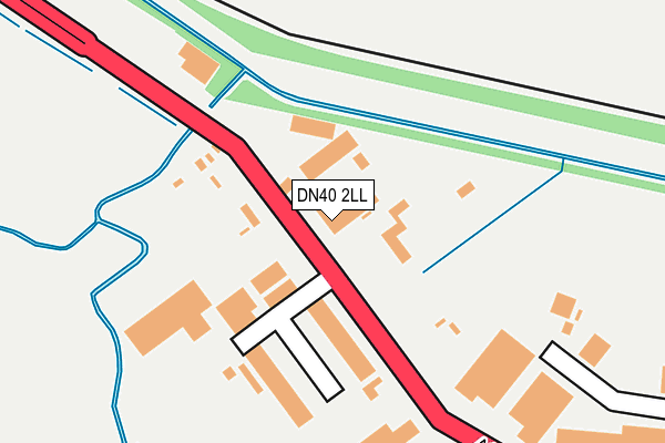 DN40 2LL map - OS OpenMap – Local (Ordnance Survey)