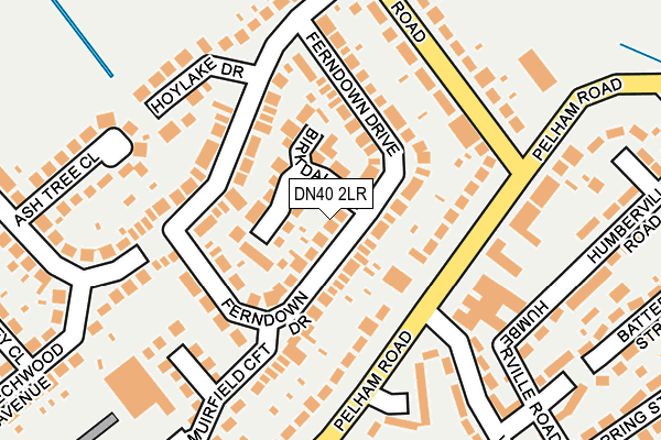 DN40 2LR map - OS OpenMap – Local (Ordnance Survey)